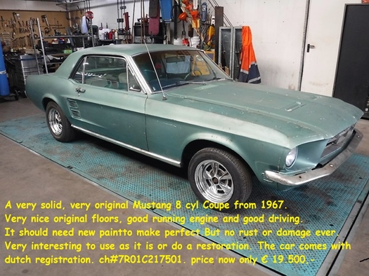 1967 Ford Mustang 67 Coupe oldtimer te koop