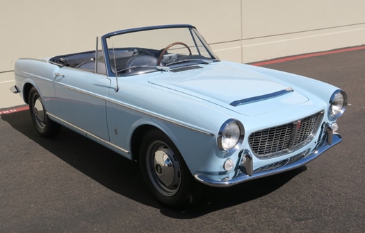 1961 Fiat 1500S spider blue oldtimer te koop