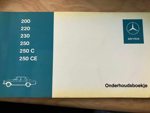 MERCEDES blanco onderhoudsboekje te koop