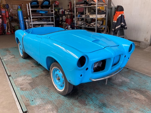 1957 Fiat 1200 TV blue oldtimer te koop