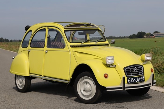 1976 Citroën 2CV6 Jaune Cedrat oldtimer te koop