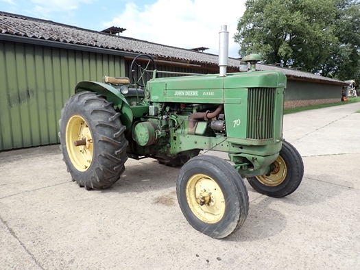 1955 John Deere 70 Diesel Pony start oldtimer te koop