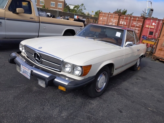 1974 Mercedes 450SL  W107 74 white oldtimer te koop