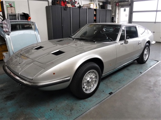 1973 Maserati Indy 4.9 ltr silver oldtimer te koop