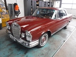 1967 Mercedes 250SE Coupe red oldtimer te koop