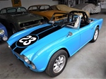 1962 Triumph TR4 blue Surrey top oldtimer te koop