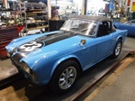 1962 Triumph TR4 blue Surrey top oldtimer te koop