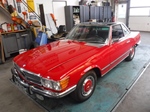 1972 Mercedes 450SL 72 red oldtimer te koop