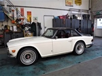 1971 Triumph TR6 white nr 3813 oldtimer te koop