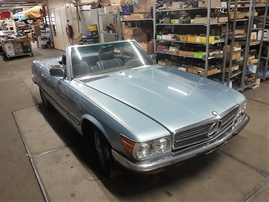 1978 Mercedes 280SL type W107 blue oldtimer te koop