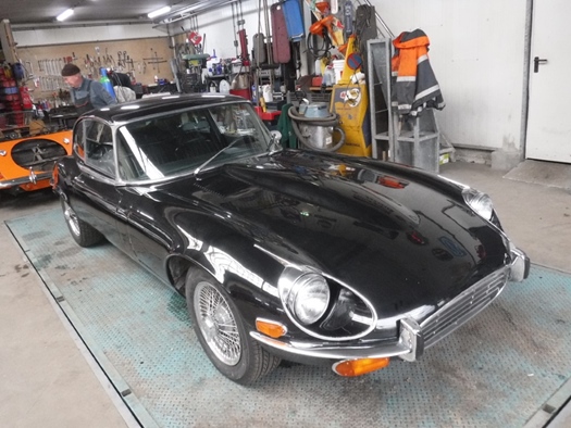 1972 Jaguar E-type V12 black oldtimer te koop