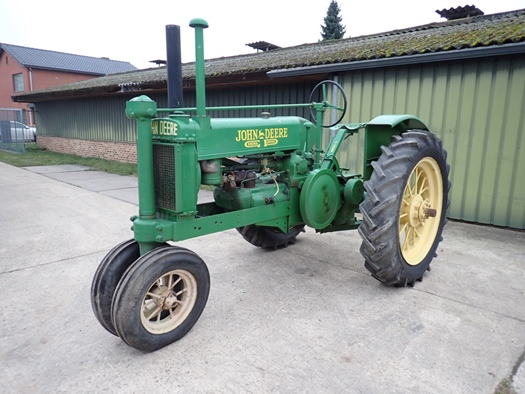 1935 John Deere A Unstyled, round spokes, vooroorlogse oldtimer tractor te koop