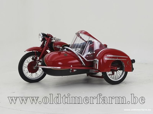 1953 Moto Guzzi Falcone + Sidecar oldtimer motorfiets te koop