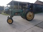 1951 John Deere BWH Electric start, wide front oldtimer tractor te koop