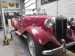 1953 MG TD rood no. 26672 oldtimer te koop