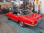 1972 Mercedes 450SL 72 red oldtimer te koop