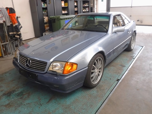 1992 Mercedes 500SL blue no. 59127 oldtimer te koop