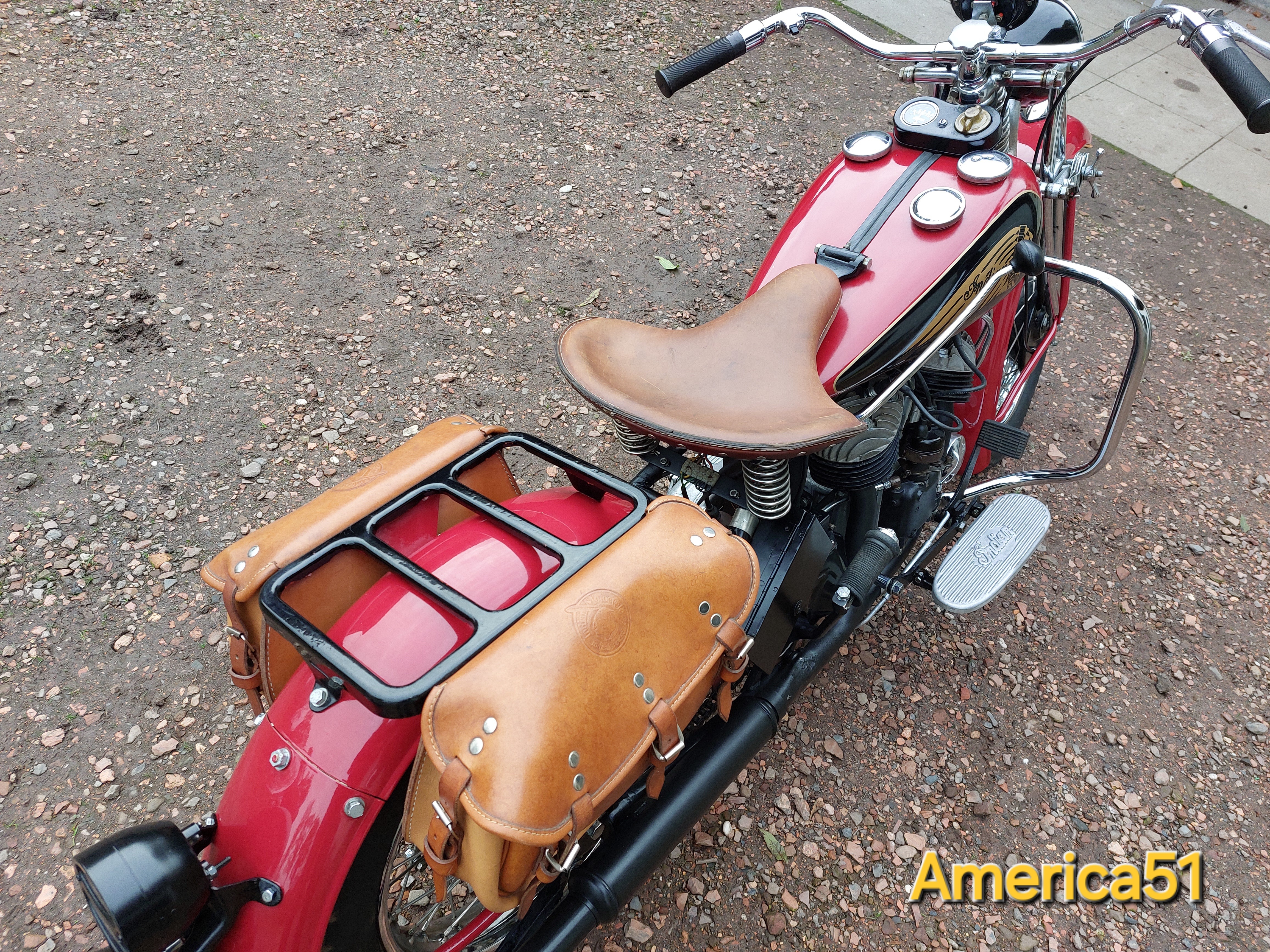 1943 Indian 741 old military oldtimer motorfiets te koop