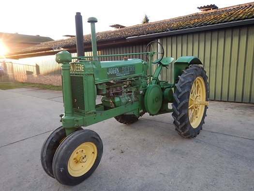 1938 John Deere A Unstyled, round spokes, vooroorlogse oldtimer tractor te koop