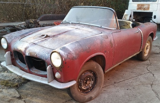 1958 Fiat 1200 TV to restore red oldtimer te koop